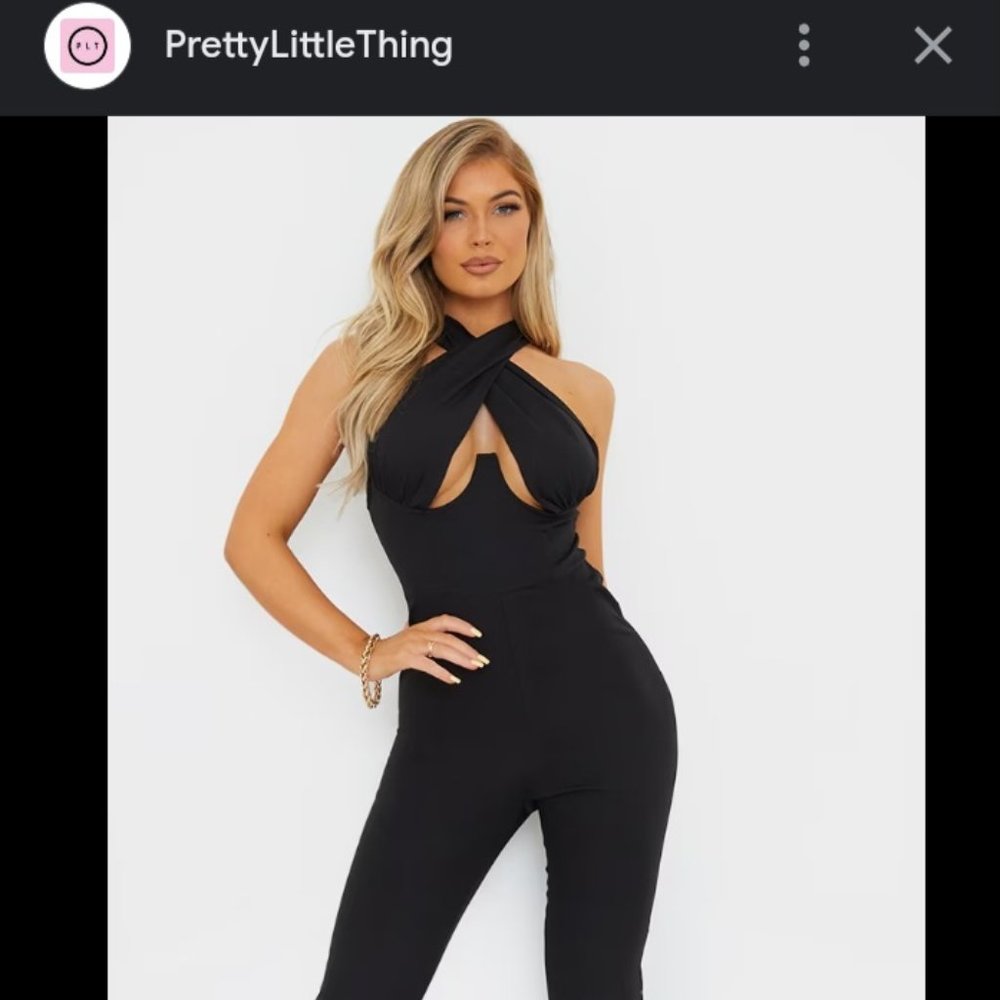 Underwire flare jumpsuit